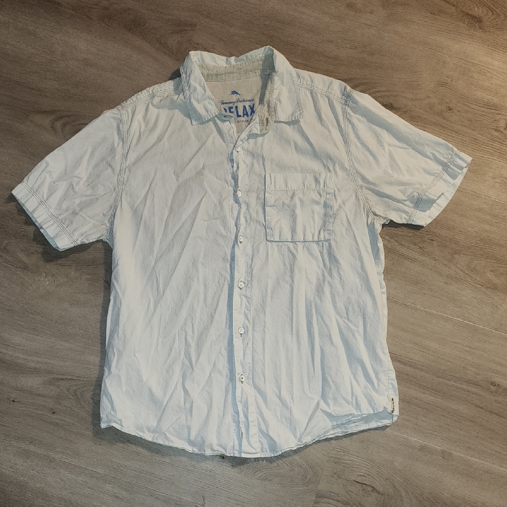Tommy Bahama White Casual Button Down Shirt